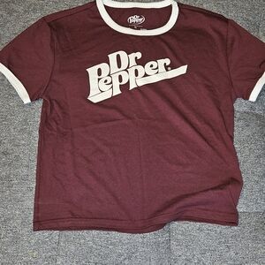 Dr Pepper Kids Burgundy Short Sleeve Tee